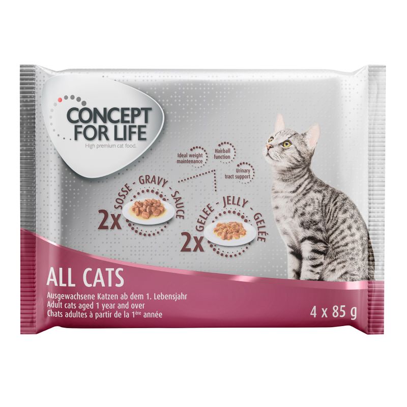 Zooplus Set prova misto Concept for Life 4 x 85 g Offerta per la Festa della Mamma