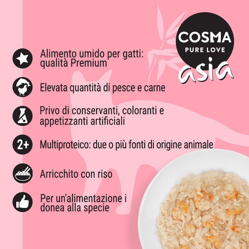 Zooplus Cosma Asia in gelatina 6 x 170 g Alimento umido per gatto Offerta settimanale