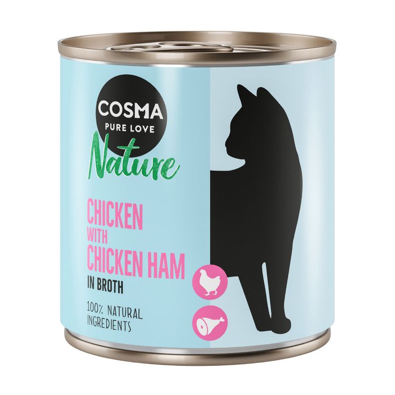 Zooplus Cosma Nature 6 x 280 g Alimento umido per gatti Ritorno libero