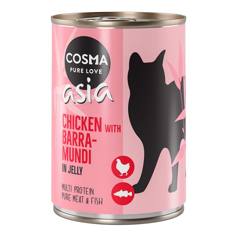 Zooplus Cosma Asia in gelatina 12 x 400 g Alimento umido per gatti Fino al 50% di sconto