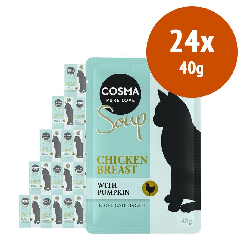 Zooplus Cosma Soup 24 x 40 g Alimento umido per gatti Only for today