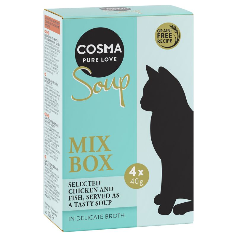Zooplus Cosma Soup pacco misto umido per gatto Offerta speciale della fabbrica