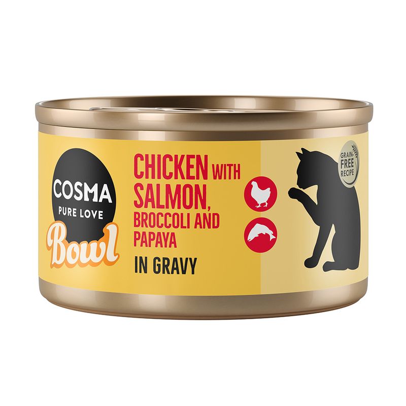 Zooplus Cosma Bowl 12 x 80 g Alimento umido per gatto Sostegno trimestrale