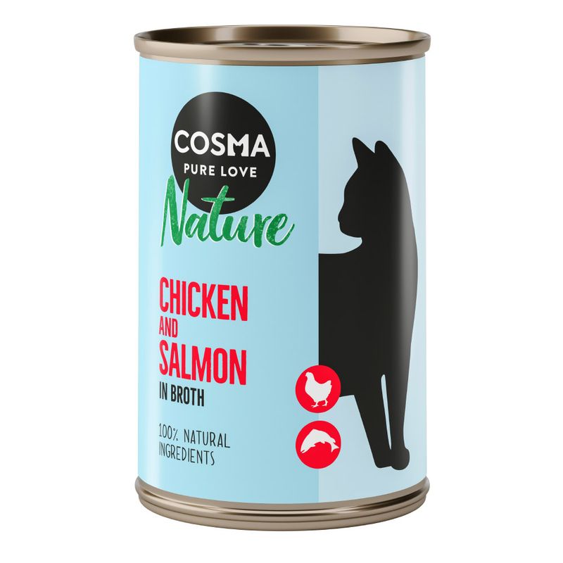 Zooplus Cosma Nature 24 x 140 g Alimento umido per gatti Trasporto libero internazionale