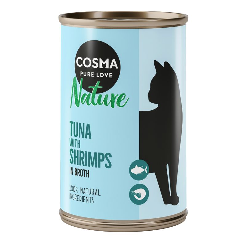 Zooplus Cosma Nature 24 x 140 g Alimento umido per gatti Trasporto libero internazionale