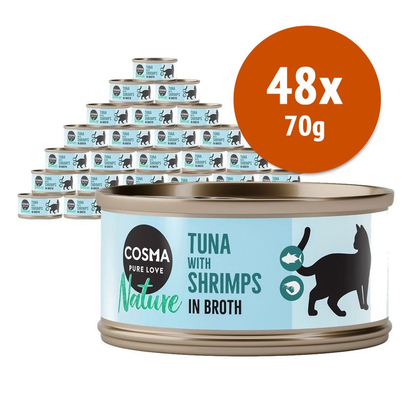 Zooplus Cosma Nature 48 x 70 g Esporta salva