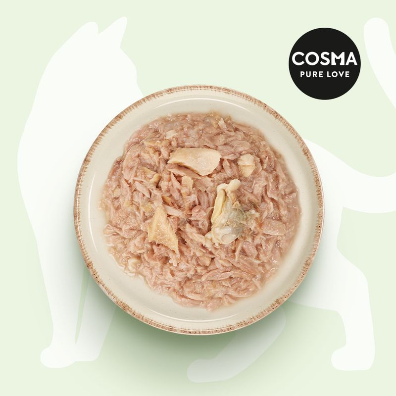 Zooplus Cosma Nature Christmas-Edition Tonno con Salmone & Vongole baby umido gatto Sconti questo mese