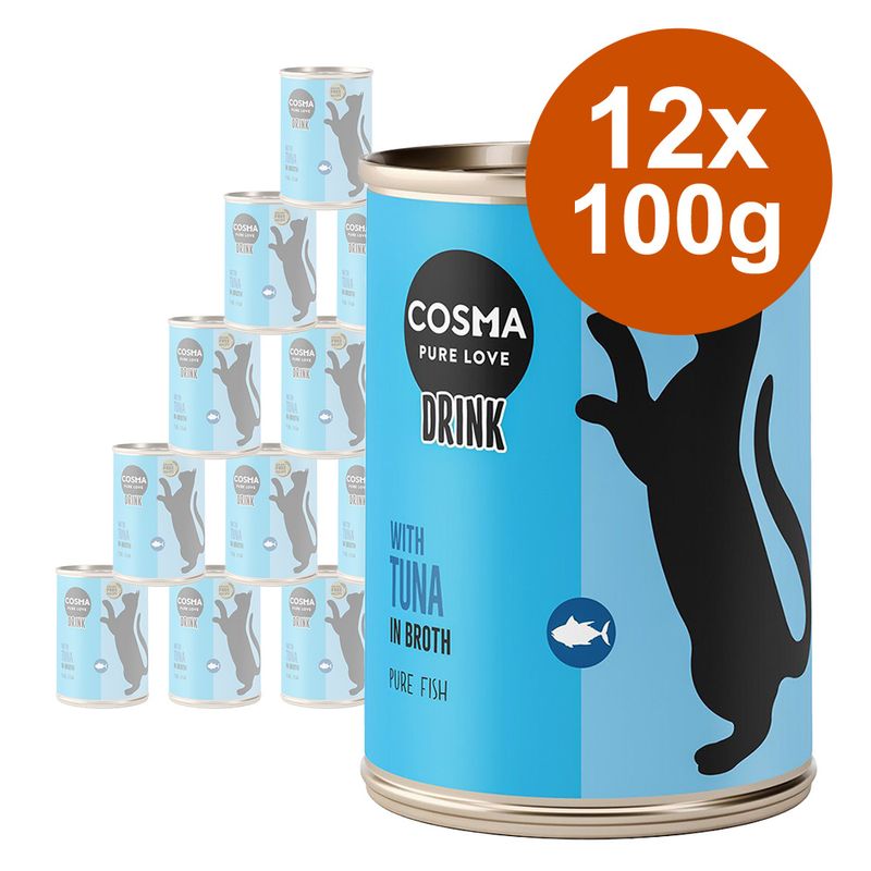 Zooplus Multipack risparmio Cosma Drink 12 x 100 g Bevanda snack per gatto 2025