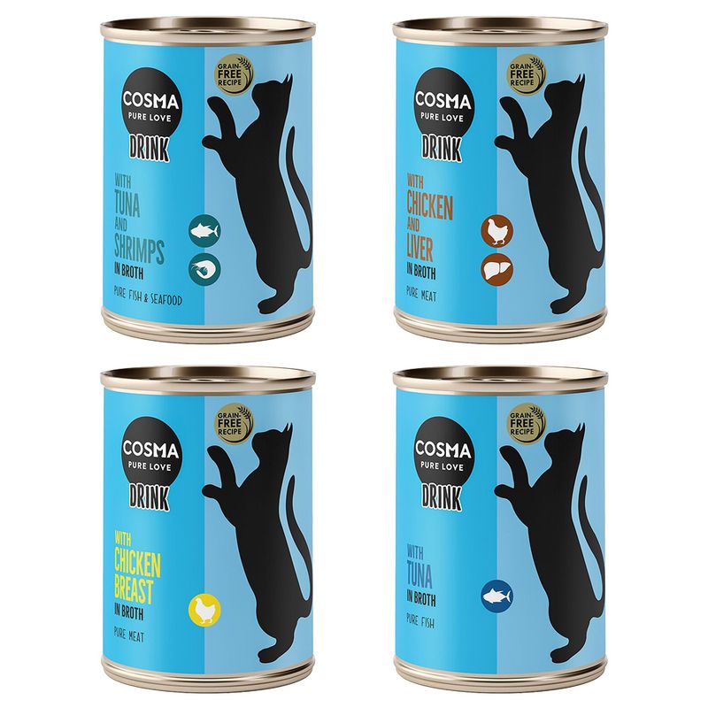 Zooplus Multipack risparmio Cosma Drink 12 x 100 g Bevanda snack per gatto 2025