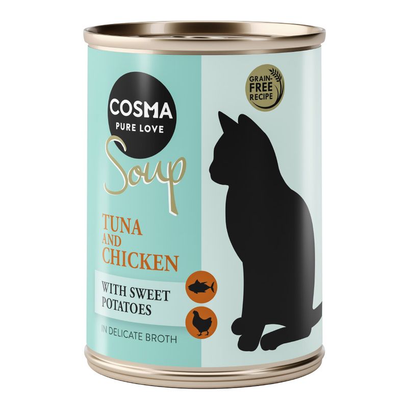Zooplus Cosma Soup 12 x 100 g umido gatto Italy