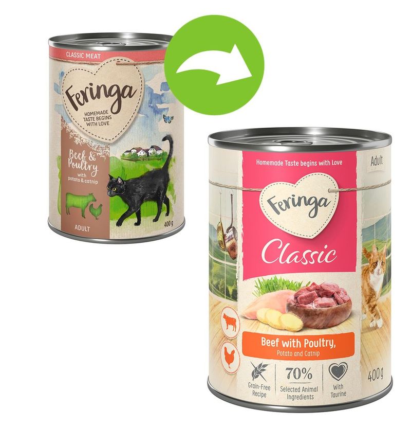 Zooplus Feringa Classic Meat Menù 6 x 400 g umido per gatti