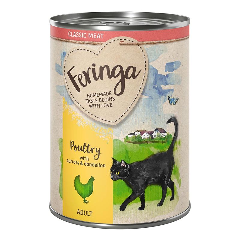 Zooplus Feringa Classic Meat Menù 6 x 400 g umido per gatti Nuovo