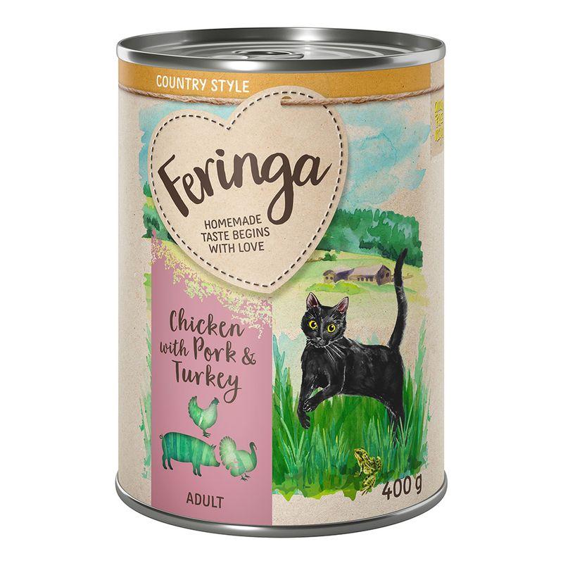 Zooplus Prezzo speciale 6 x 400 g Feringa Country Style Menù umido per gatti Qualità