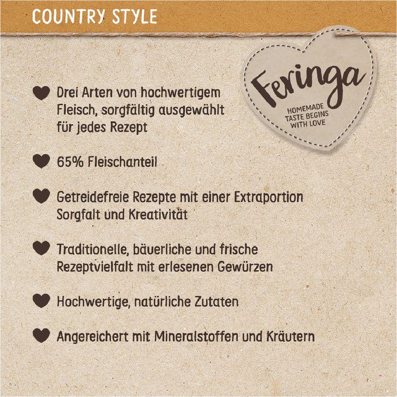 Zooplus Prezzo speciale 6 x 400 g Feringa Country Style Menù umido per gatti Qualità