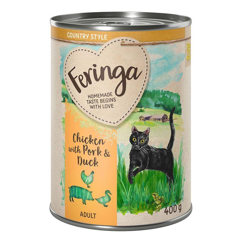 Zooplus Prezzo speciale 6 x 400 g Feringa Country Style Menù umido per gatti Qualità