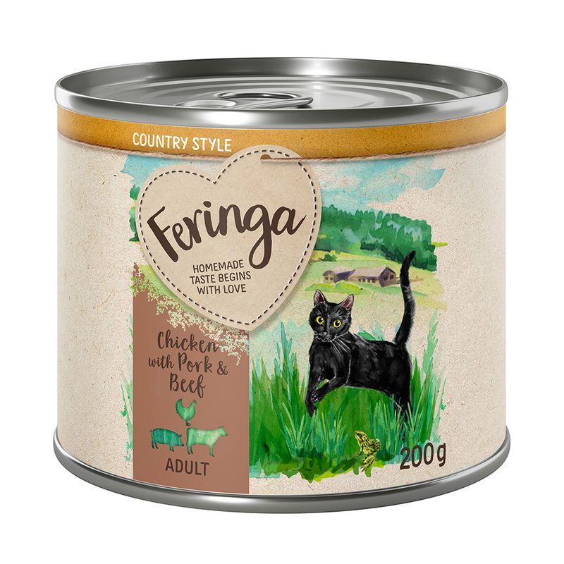 Zooplus Feringa Country Style Menù 6 x 200 g Umido per gatto