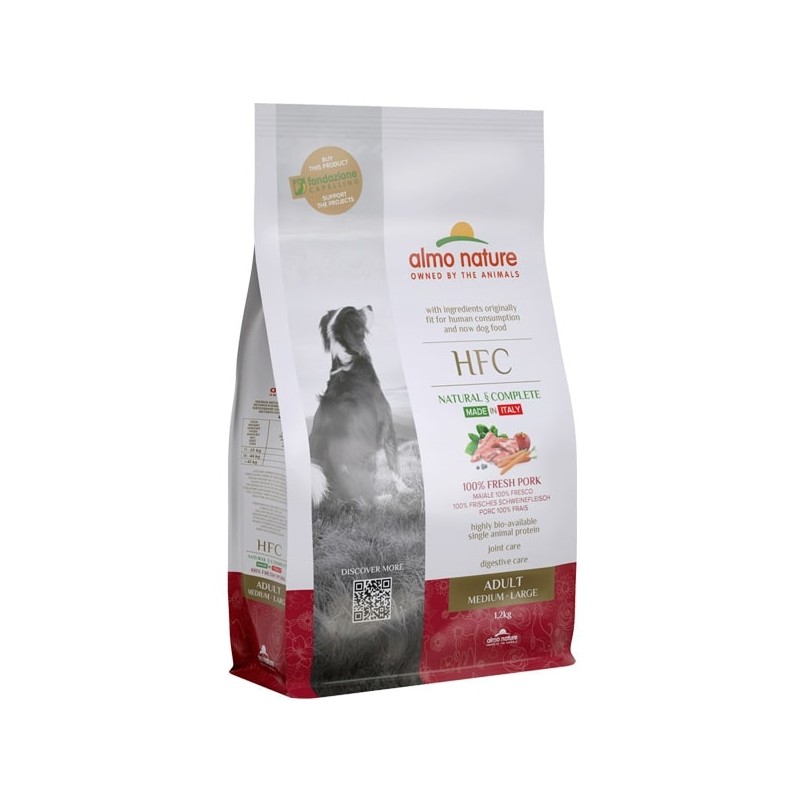 Almo Nature HFC Adult M-L con Maiale per Cani