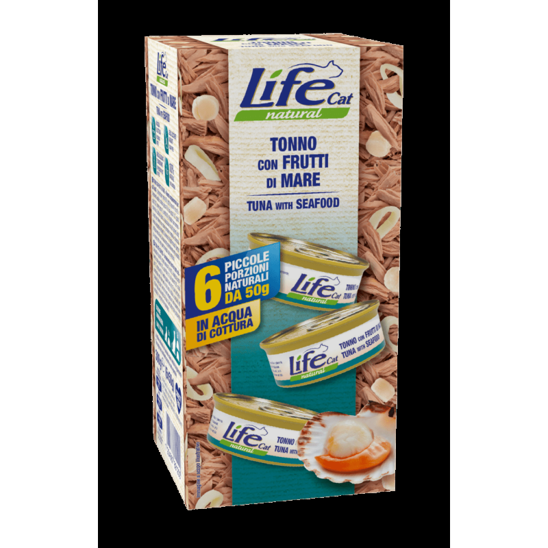 Life Cat Multipack 6x50gr Cibo Umido per Gatti Esporta salva