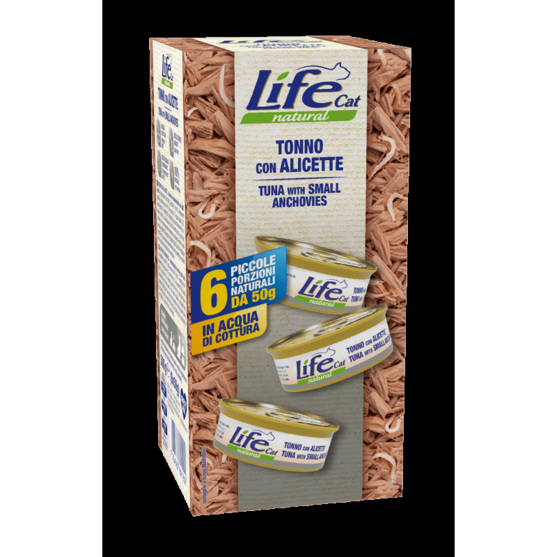 Life Cat Multipack 6x50gr Cibo Umido per Gatti Esporta salva