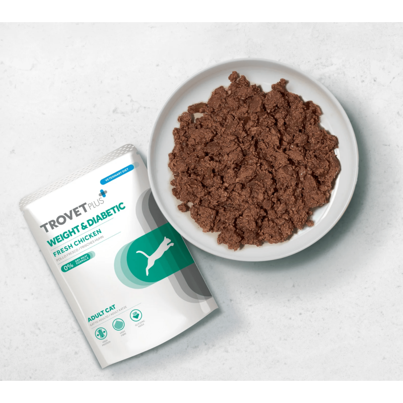 Trovet Plus Weight & Diabetic Cibo Umido per Gatti Hotsell