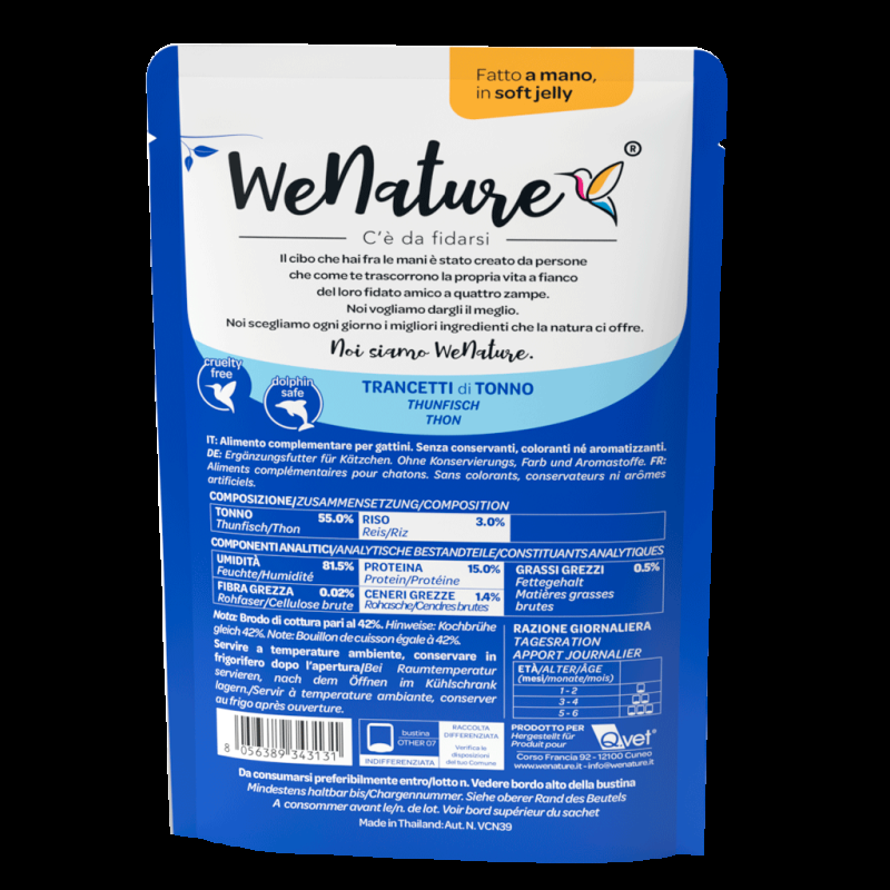 WeNature Kitten Jelly Cibo Umido per Gattini Offerta per la Festa della Mamma
