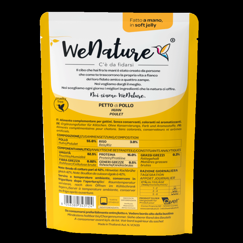 WeNature Kitten Jelly Cibo Umido per Gattini Offerta per la Festa della Mamma