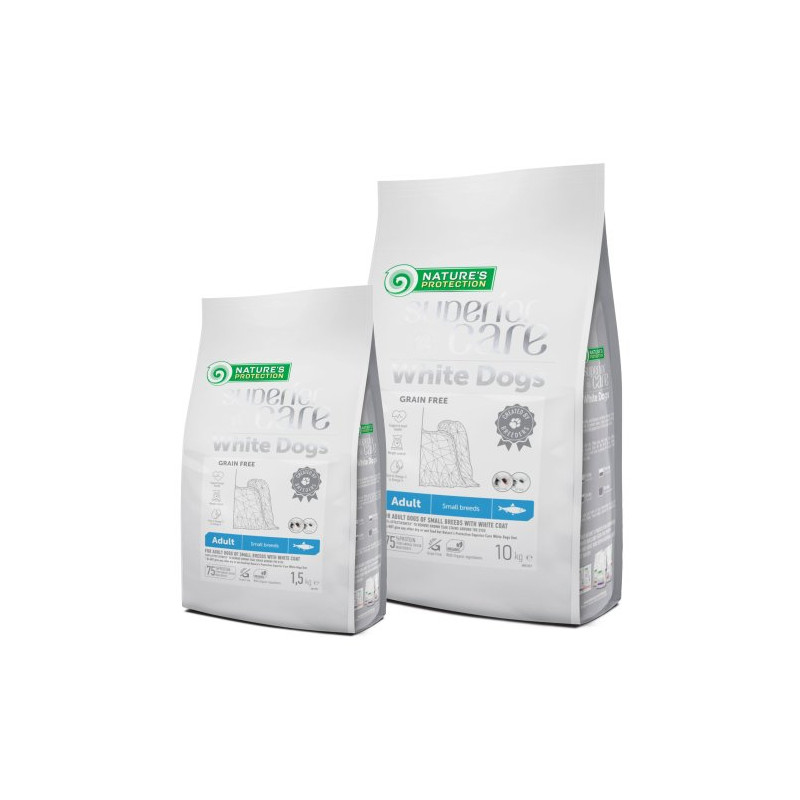 Nature's Protection White Dogs Grain Free Adult con Aringa per Cani Grandi sconti