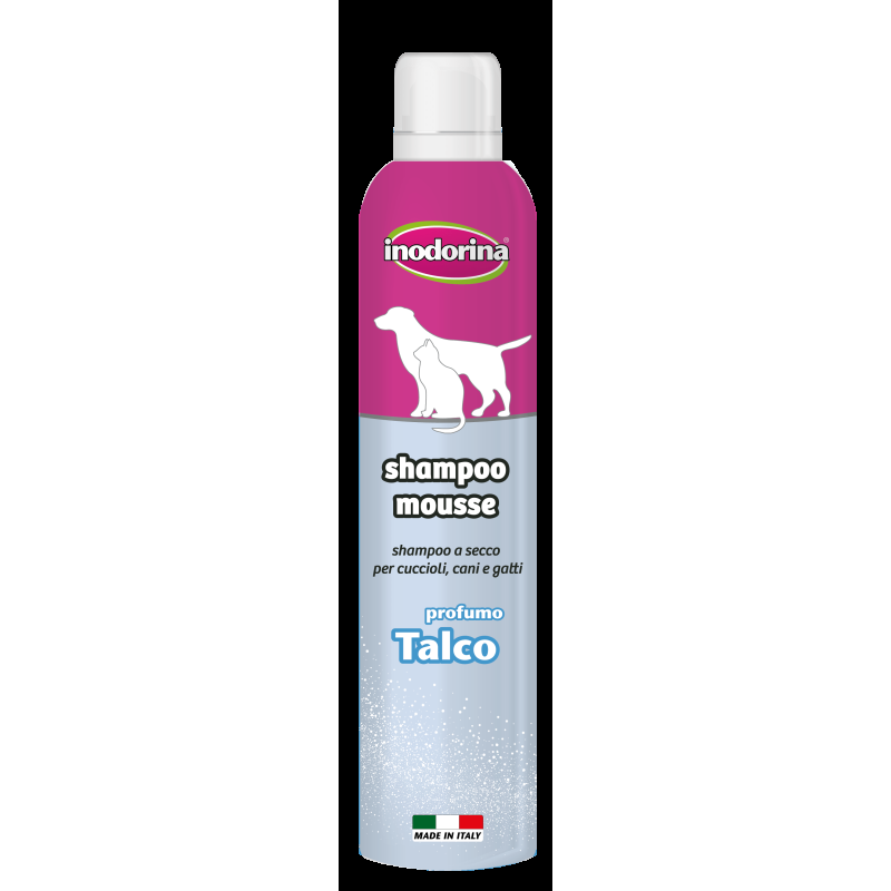 Inodorina Shampoo Mousse a Secco per Cani e Gatti Duty-free