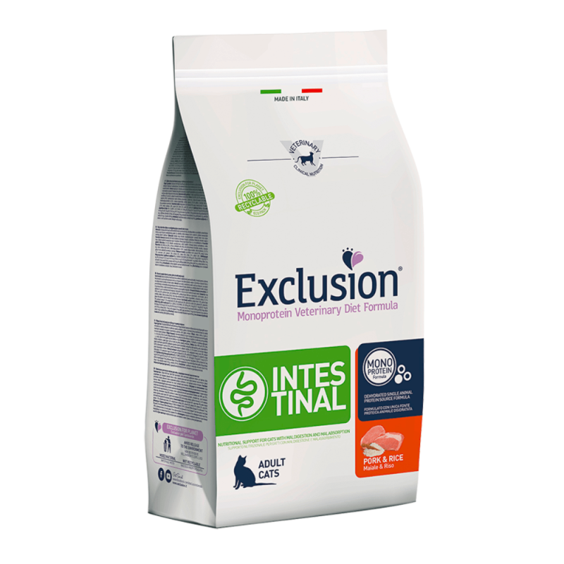 Exclusion Diet Intestinal Maiale e Riso per Gatti Affare Del Giorno