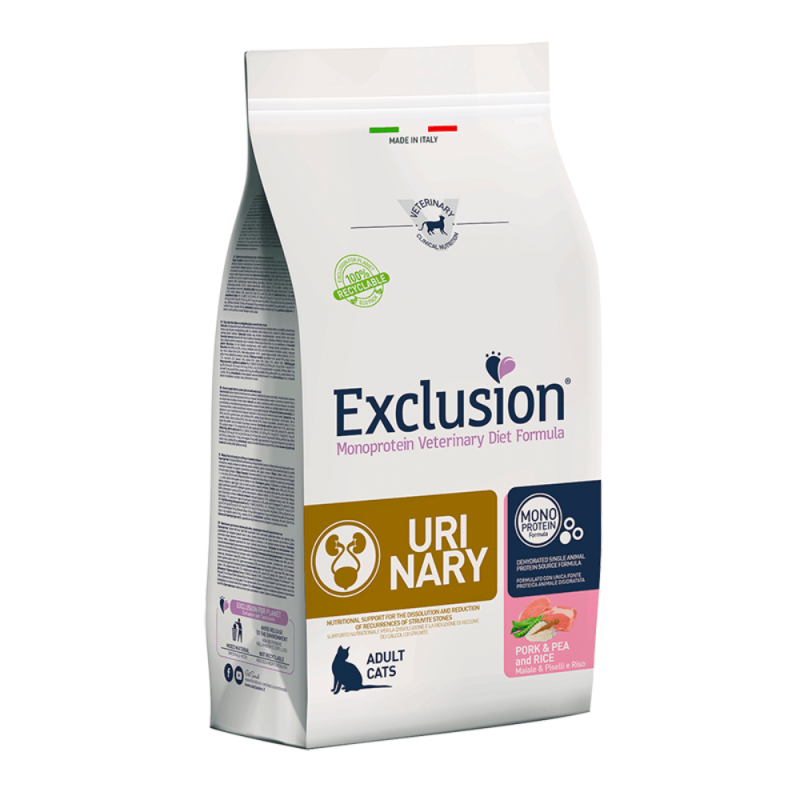 Exclusion Diet Urinary Maiale e Piselli per Gatti Prezzo Ridotto