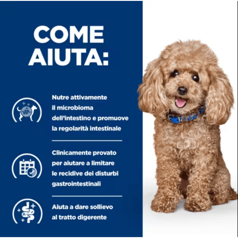 Hill's Prescription Diet Gastrointestinal Biome Mini Digestive Fibre Care per Cani Vendita Economica