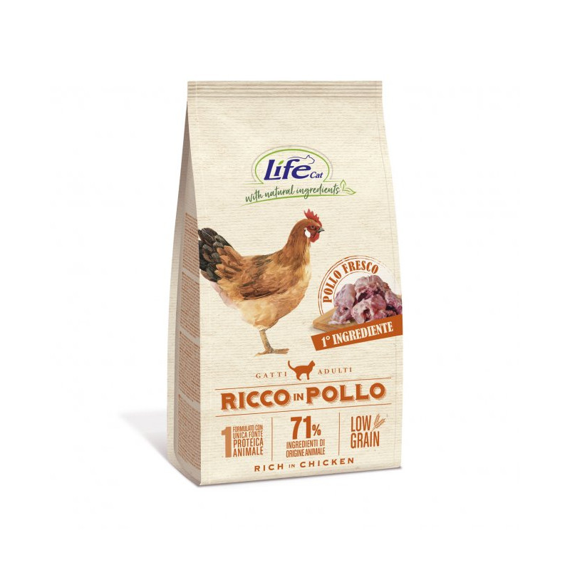 Life Cat Adult Crocchette per Gatti Adulti e Sensibili Grande vendita