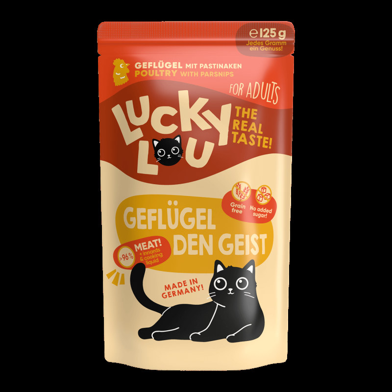 Lucky Lou Adult Cibo Umido per Gatti Adulti e Sterilizzati 16 bustine da 125 gr Flash Sale