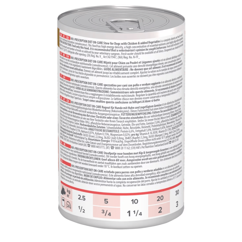 Hill's Prescription Diet On-Care Spezzatino per Cani Fornitura limitata