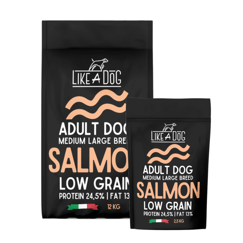 Like A Dog Low Grain Salmon Medium Large per Cani Offerte stagionali