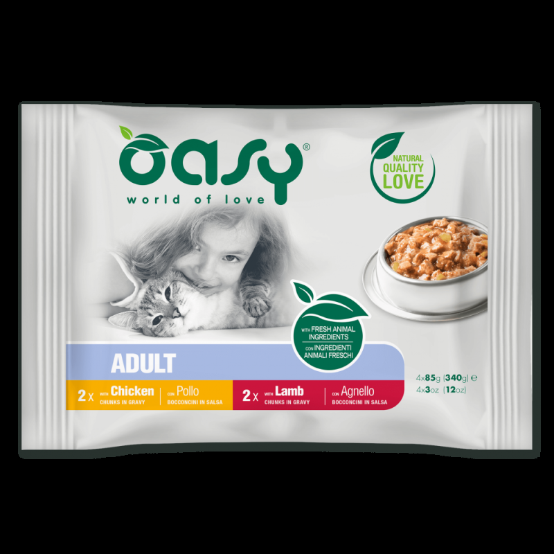 Oasy Bocconcini in Salsa Multipack per Gatti Esporta salva