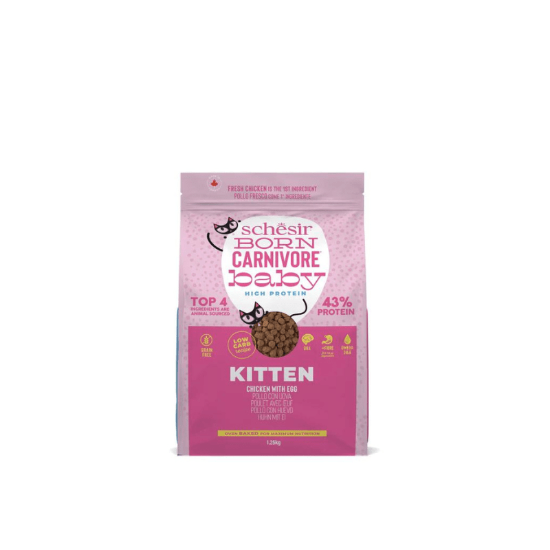 Schesir Born Carnivore Baby Pollo con Uova per Gattini