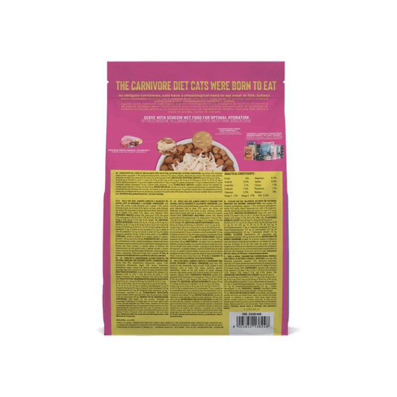 Schesir Born Carnivore Baby Pollo con Uova per Gattini Qualità Garantita