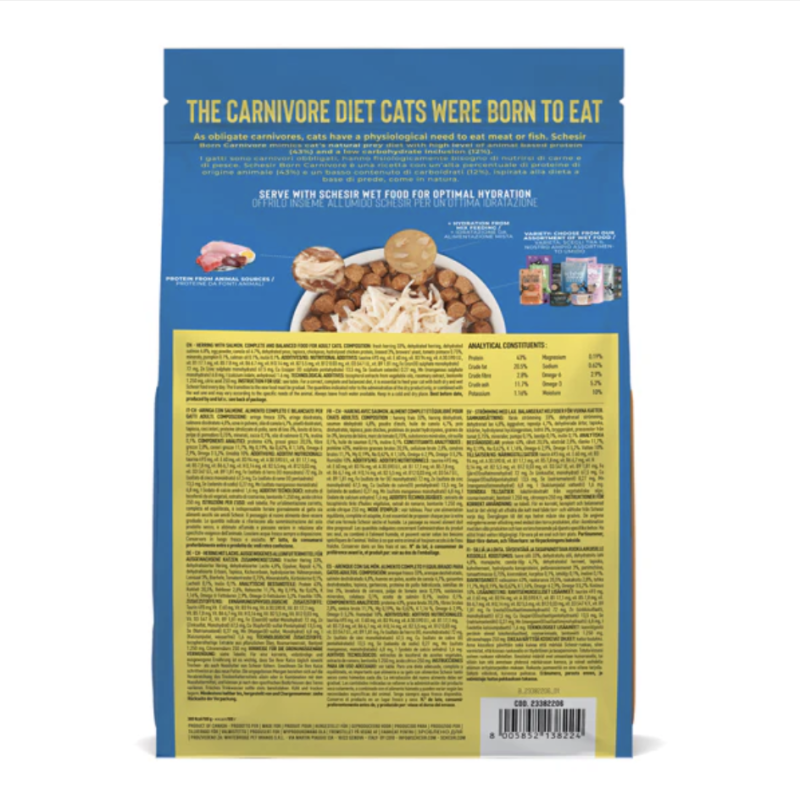 Schesir Born Carnivore Adult Aringa con Salmone per Gatti Acquista Ora