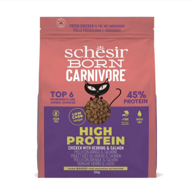 Schesir Born Carnivore Adult Pollo con Aringa e Salmone per Gatti