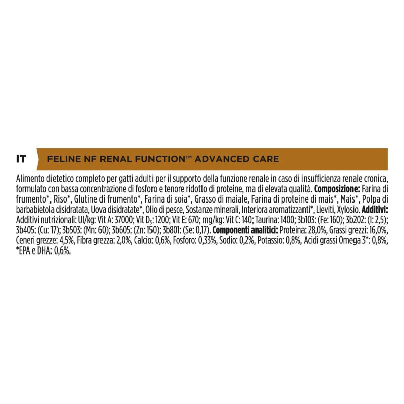 Purina Pro Plan Veterinary Diets NF Renal Advanced Care per Gatti Offerta Giorno del Papà