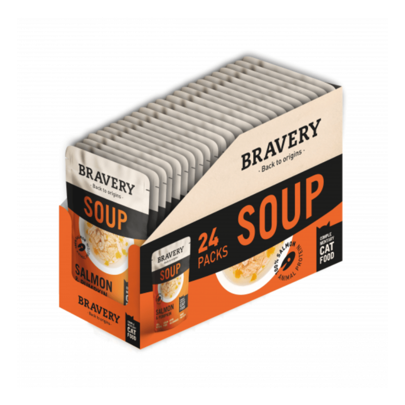 Bravery Adult Cat Soup Cibo Umido per Gatti Ritorno libero