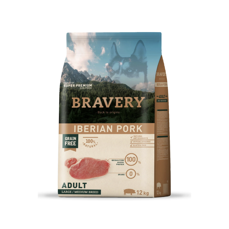Bravery Dog Adult Iberian Pork per Cani