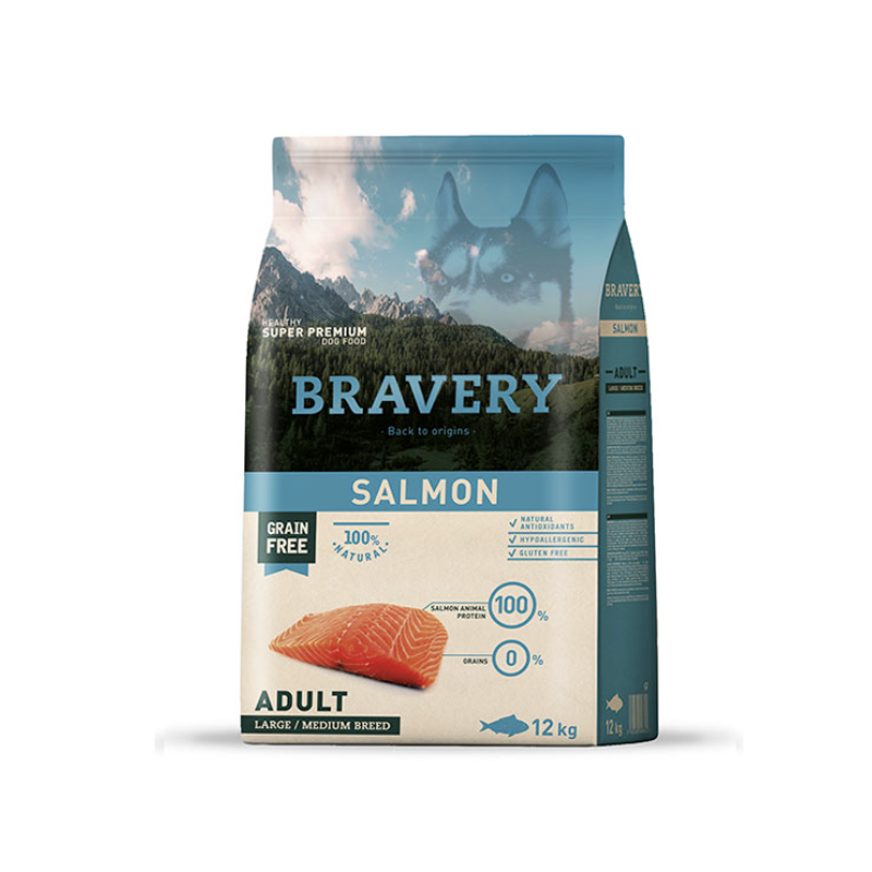 Bravery Dog Adult Salmon per Cani
