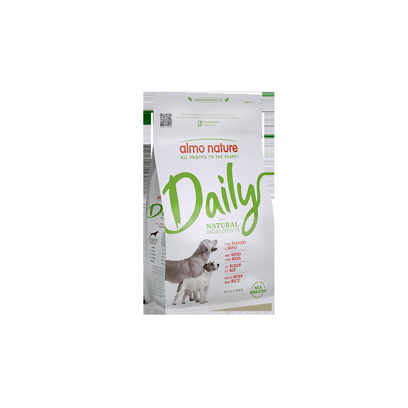 Almo Nature Daily con Manzo e Riso per Cani Promozione Limitata
