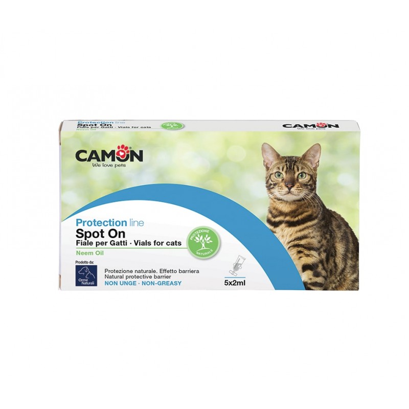 Camon Protection Fiale Spot-On per Gatti con Olio di Neem Comprane uno, ottenene uno gratis
