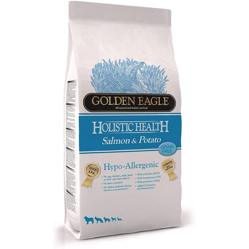 Golden Eagle Hypoallergenic Sensitive Grain Free Salmone e Patate per Cani Super sconto