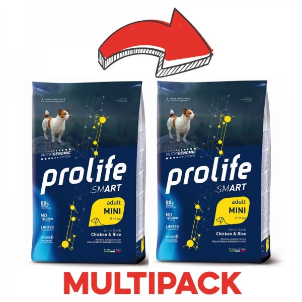 Prolife Smart Adult Mini Pollo e Riso per Cani Sconti questo mese