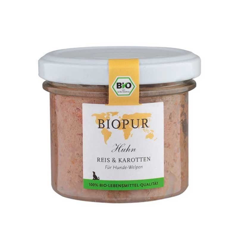 Biopur Puppy Pollo Riso e Carote Umido per Cuccioli 100 g Negozi Online