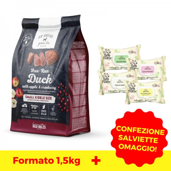 Go Native Small Breeds Anatra Mela e Mirtillo Rosso Flash Sale